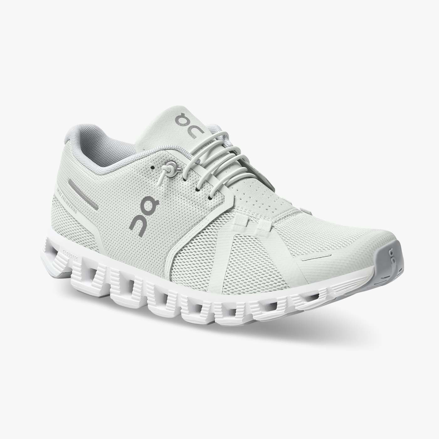 On Running Shoes Men's Cloud 5-Ice | White - Click Image to Close