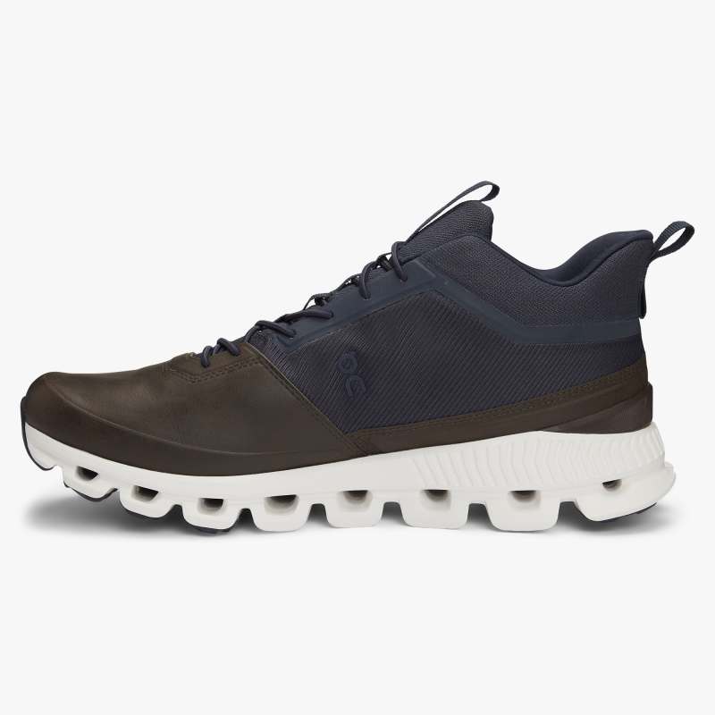 On Running Shoes Men's Cloud Hi-Ink | Brown - Click Image to Close
