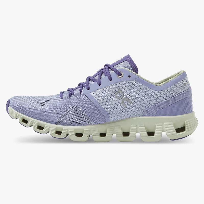 On Running Shoes Women's Cloud X-Lavender | Ice - Click Image to Close