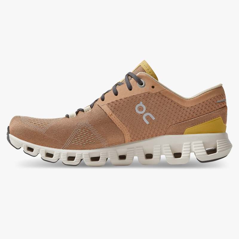 On Running Shoes Men's Cloud X-Mocha | Sand - Click Image to Close