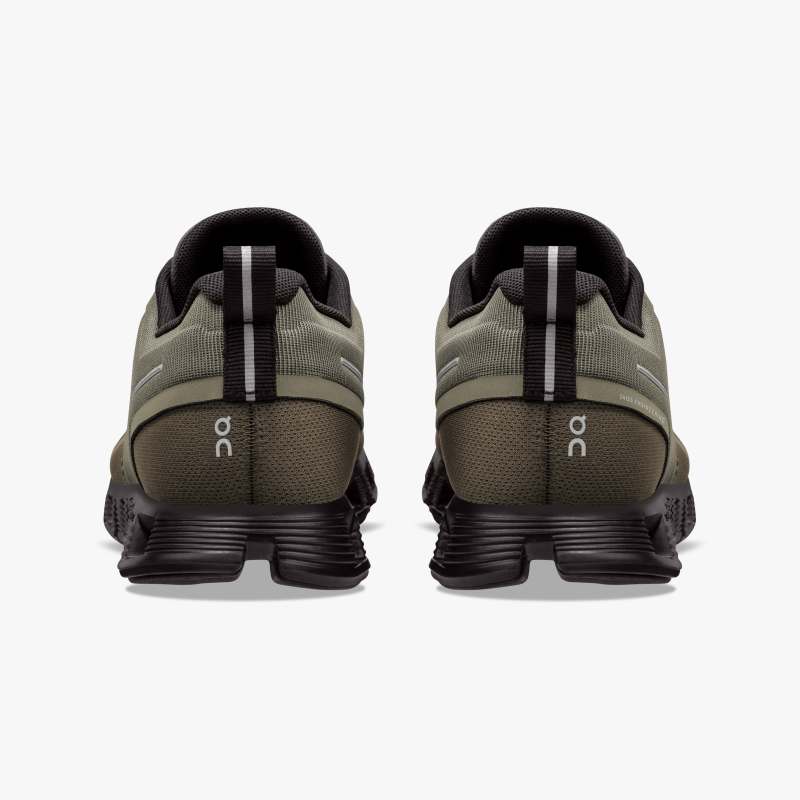 On Running Shoes Women's Cloud 5 Waterproof-Olive | Black - Click Image to Close