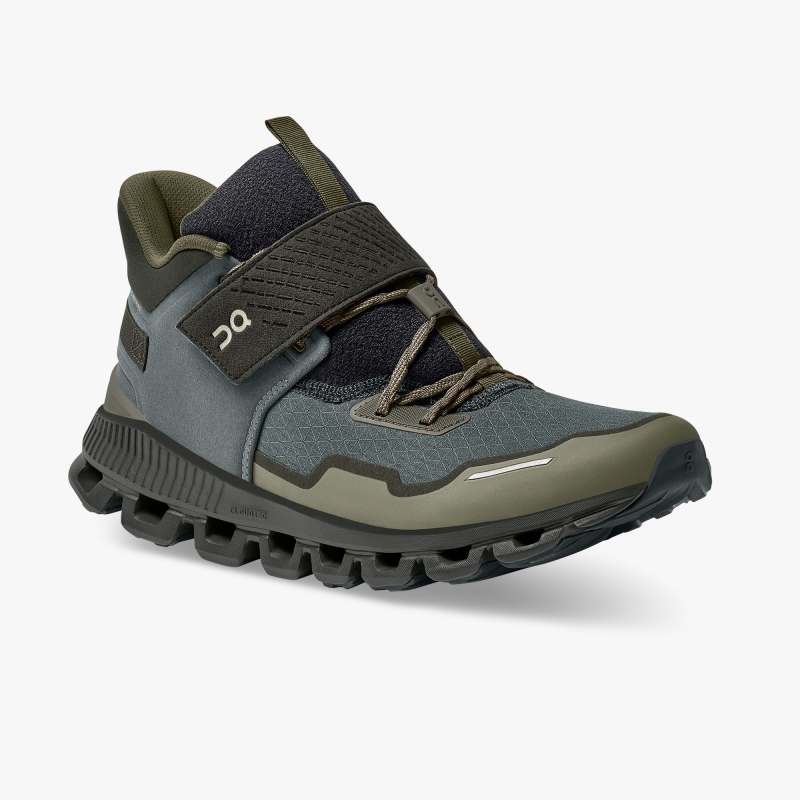 On Running Shoes Men's Cloud Hi Edge Defy-Olive | Fir - Click Image to Close
