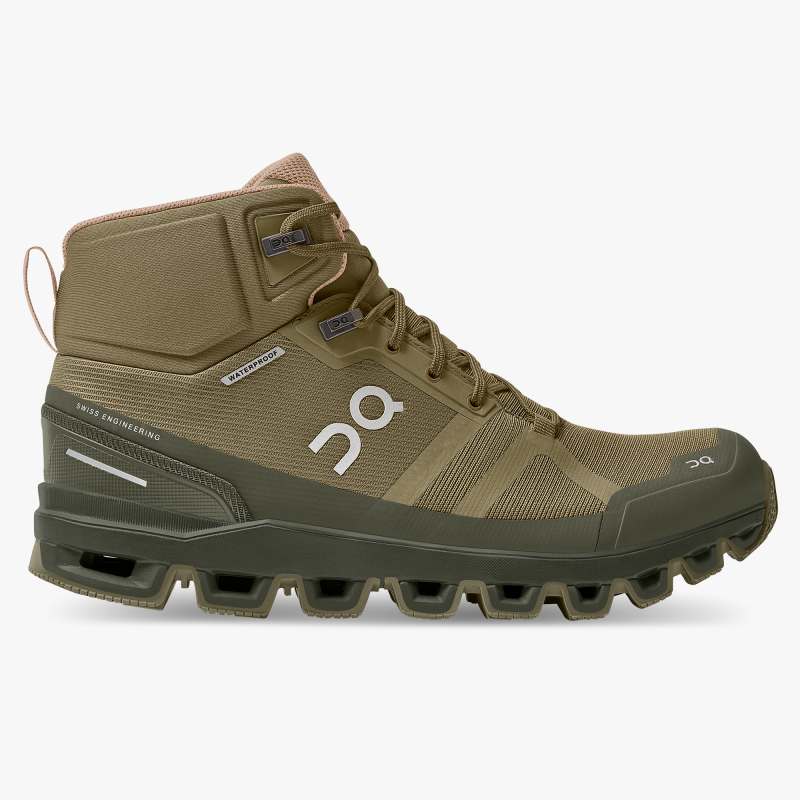 On Running Shoes Women's Cloudrock Waterproof-Olive | Reed - Click Image to Close
