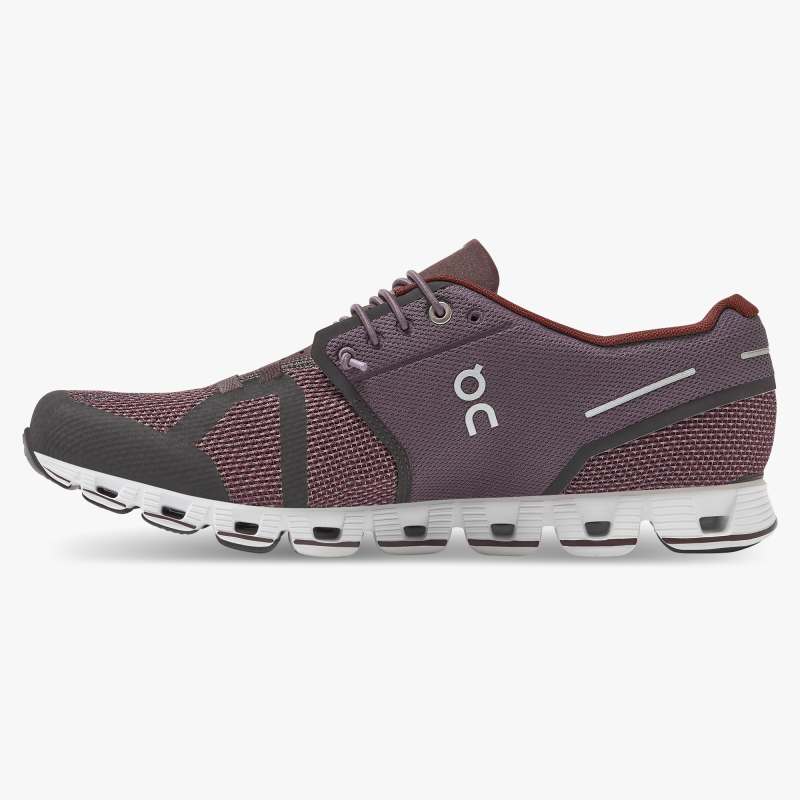 On Running Shoes Men's Cloud-Pebble | Raisin - Click Image to Close