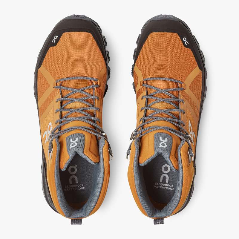 On Running Shoes Men's Cloudrock Waterproof-Pecan | Brown