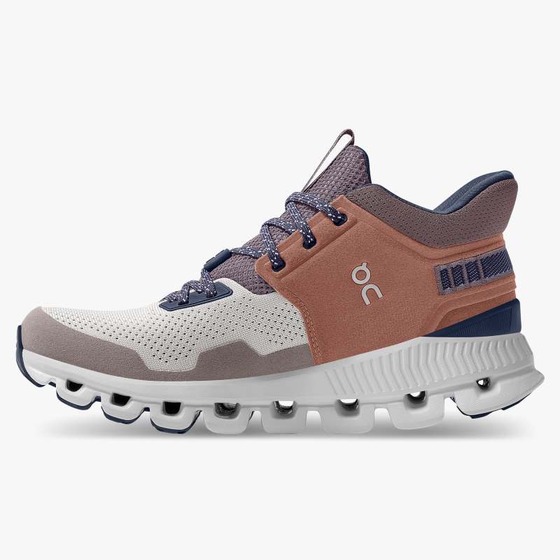 On Running Shoes Women's Cloud Hi Edge-Pecan | Clay - Click Image to Close