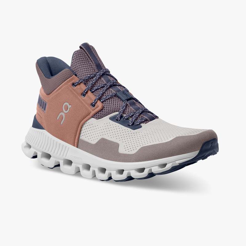 On Running Shoes Men's Cloud Hi Edge-Pecan | Clay - Click Image to Close