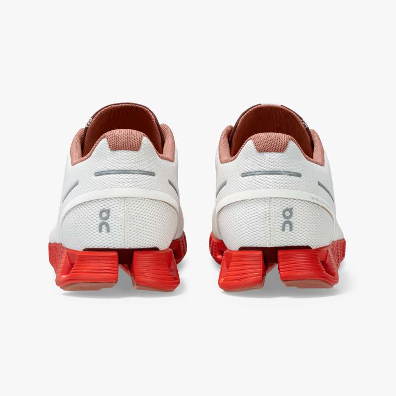 On Running Shoes Men's Cloud Swiss Olympic-Red | White