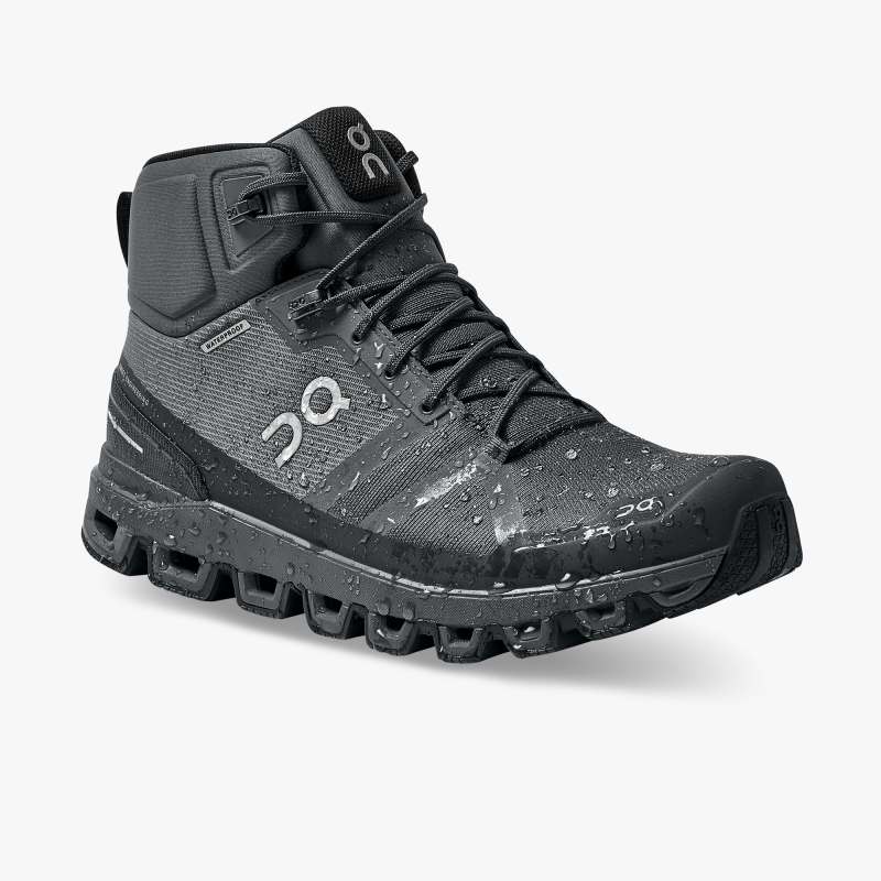 On Running Shoes Men's Cloudrock Waterproof-Rock | Eclipse - Click Image to Close