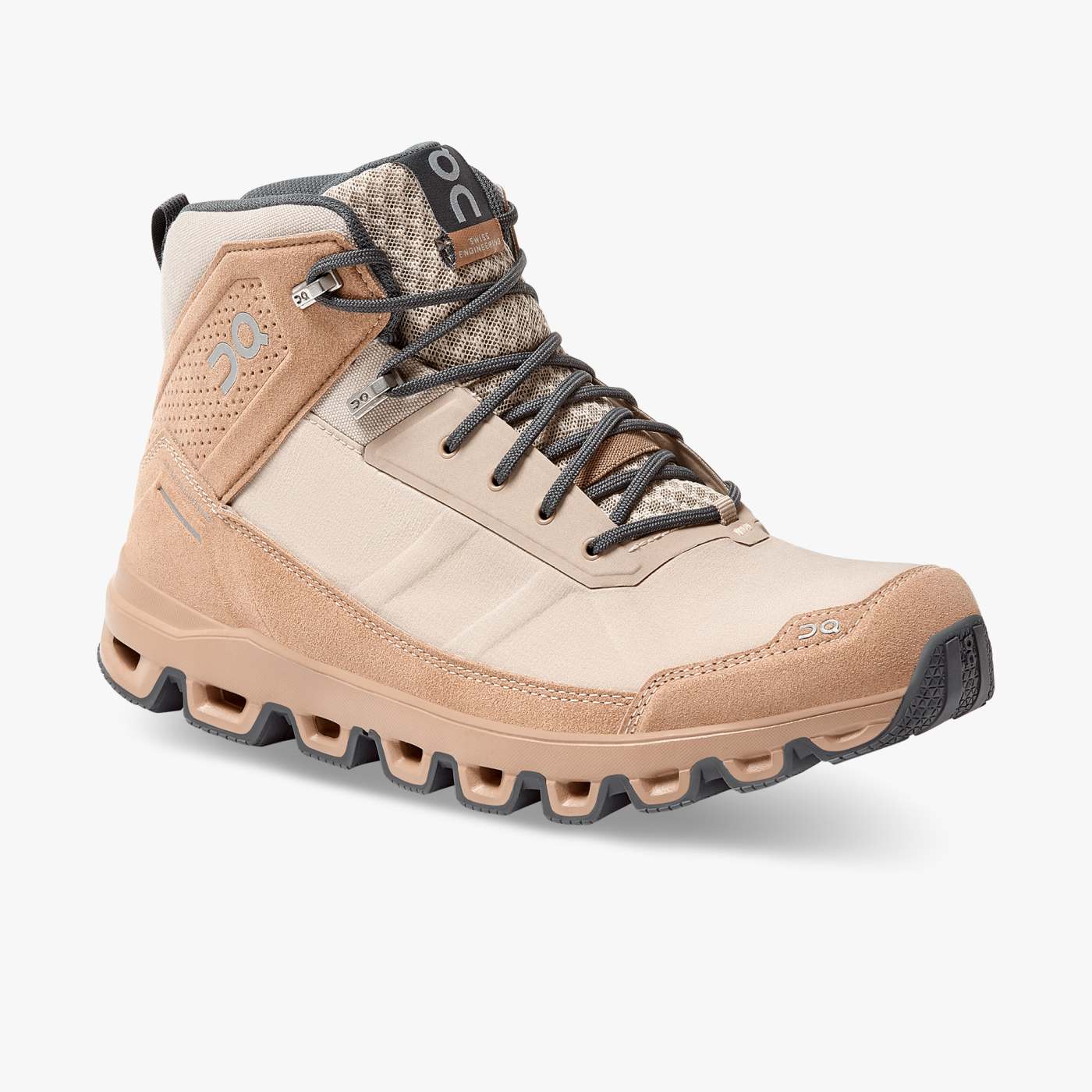 On Running Shoes Men's Cloudridge-Sand | Rock - Click Image to Close