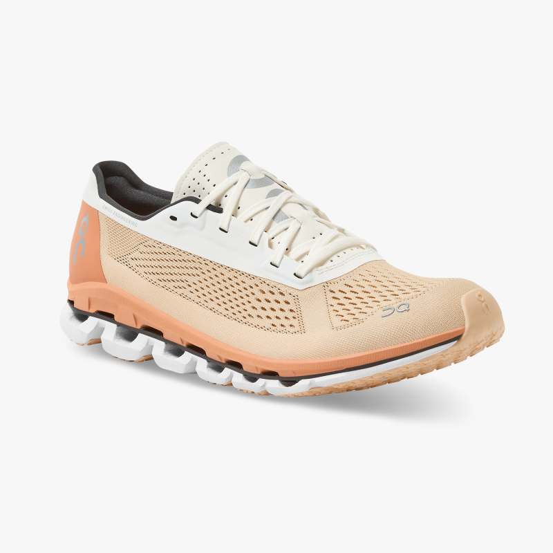 On Running Shoes Women's Cloudboom-Savannah | White - Click Image to Close