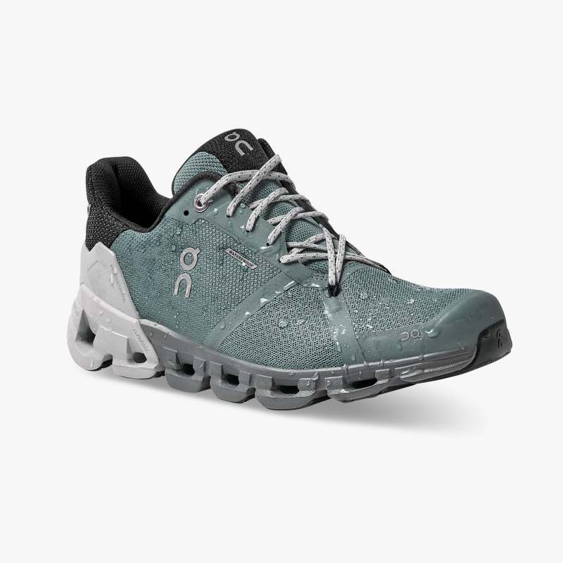 On Running Shoes Women's Cloudflyer Waterproof-Sea | Glacier - Click Image to Close