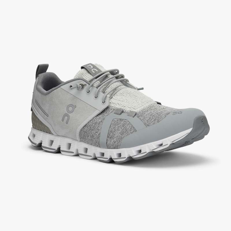 On Running Shoes Women's Cloud Terry-Silver - Click Image to Close