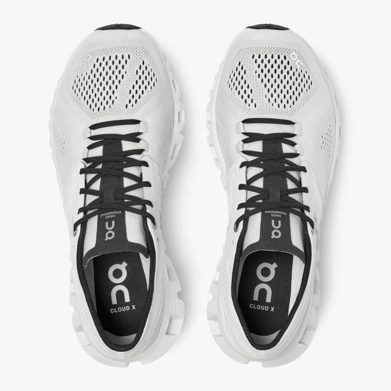 On Running Shoes Women's Cloud X-White | Black - Click Image to Close