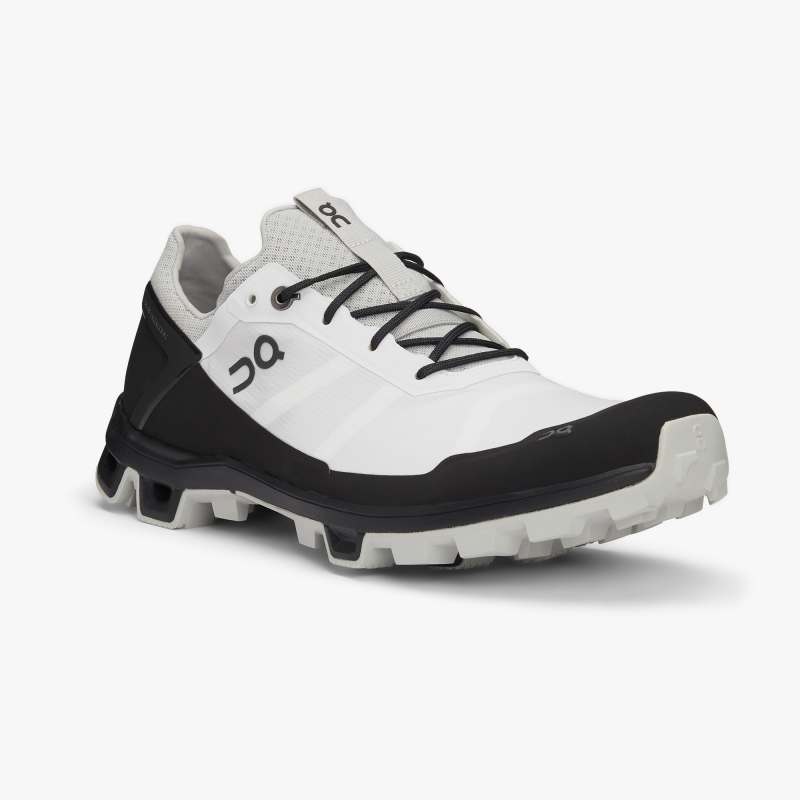 On Running Shoes Men's Cloudventure Peak-White | Black - Click Image to Close