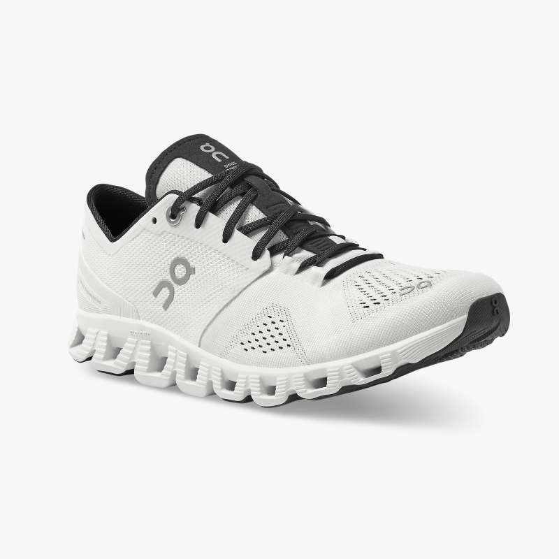 On Running Shoes Men's Cloud X-White | Black - Click Image to Close