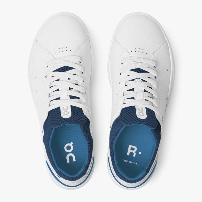 On Running Shoes Men's THE ROGER Advantage-White | Cobalt