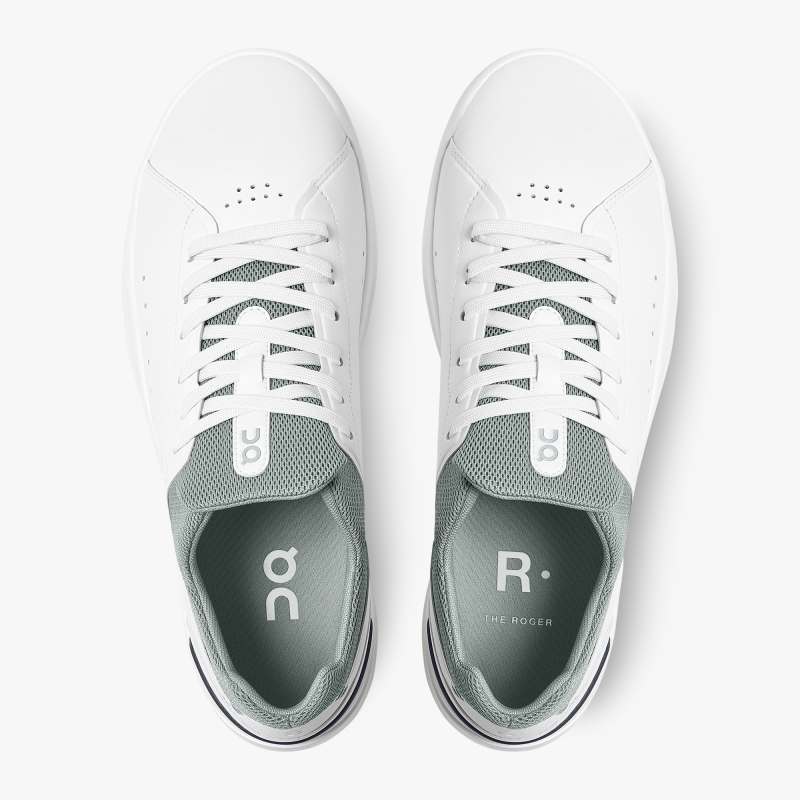 On Running Shoes Men's THE ROGER Advantage-White | Eucalyptus
