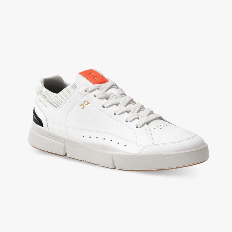 On Running Shoes Women's THE ROGER Centre Court-White | Flame