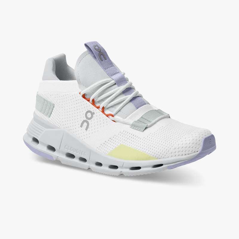 On Running Shoes Men's Cloudnova-White | Glacier - Click Image to Close