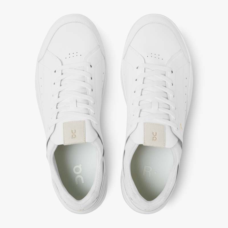 On Running Shoes Men's THE ROGER Centre Court-White | Gum - Click Image to Close