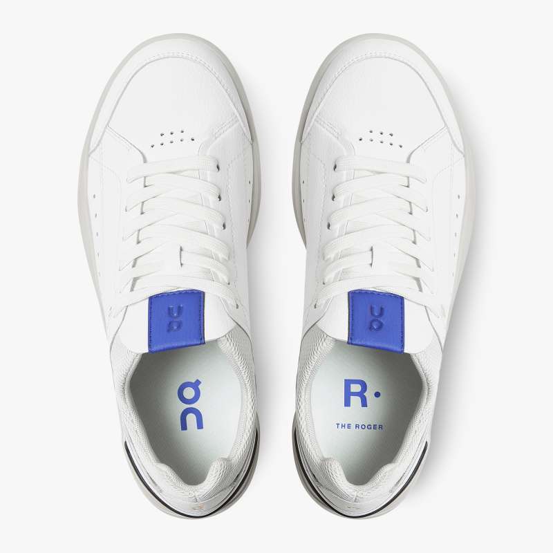 On Running Shoes Women's THE ROGER Centre Court-White | Indigo