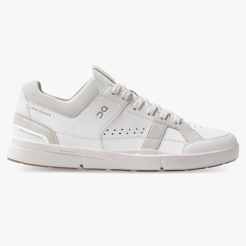 On Running Shoes Women's THE ROGER Clubhouse-White | Sand