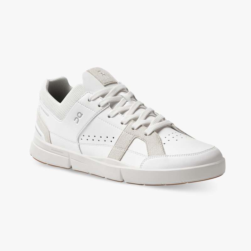 On Running Shoes Women's THE ROGER Clubhouse-White | Sand
