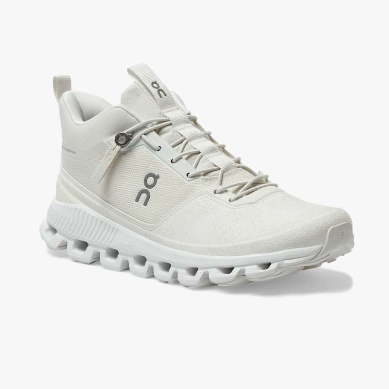 On Running Shoes Women's Cloud Hi-White - Click Image to Close